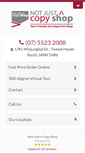 Mobile Screenshot of notjustacopyshop.com