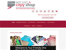 Tablet Screenshot of notjustacopyshop.com
